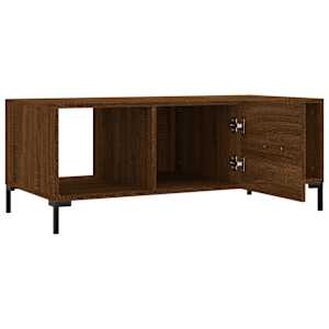 Konferenční stolek hnědý dub 102 x 50 x 40 cm kompozitní dřevo - obrázek 6