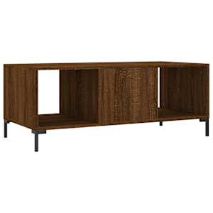 Konferenční stolek hnědý dub 102 x 50 x 40 cm kompozitní dřevo - obrázek 8