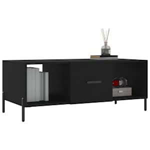 Konferenční stolek černý 102 x 50 x 40 cm kompozitní dřevo - obrázek 3