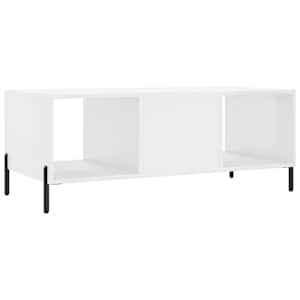 Konferenční stolek bílý s leskem 102x50x40 cm kompozitní dřevo - obrázek 8