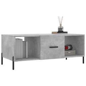 Konferenční stolek betonově šedý 102x50x40 cm kompozitní dřevo - obrázek 3