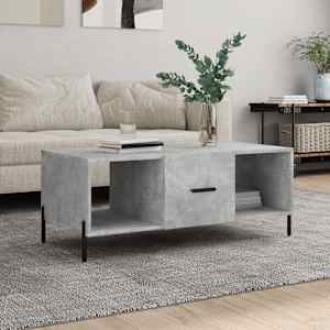 Konferenční stolek betonově šedý 102x50x40 cm kompozitní dřevo