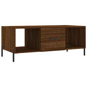 Konferenční stolek hnědý dub 102 x 50 x 40 cm kompozitní dřevo - obrázek 2