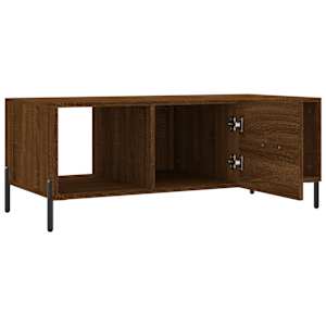 Konferenční stolek hnědý dub 102 x 50 x 40 cm kompozitní dřevo - obrázek 6