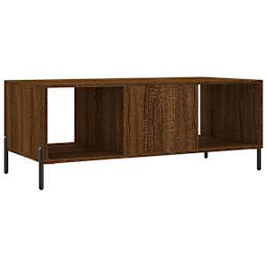 Konferenční stolek hnědý dub 102 x 50 x 40 cm kompozitní dřevo - obrázek 8