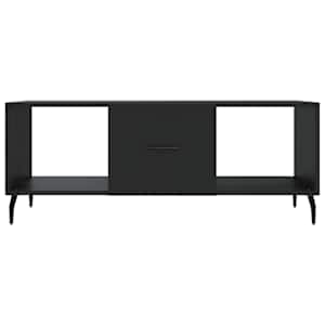 Konferenční stolek černý 102 x 50 x 40 cm kompozitní dřevo - obrázek 5