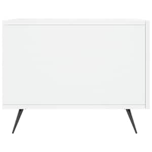 Konferenční stolek lesklý bílý 50 x 50 x 40 cm kompozitní dřevo - obrázek 7
