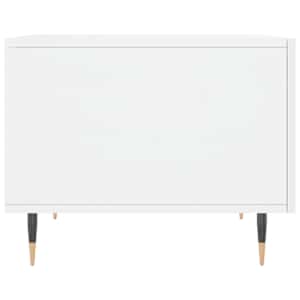 Konferenční stolek lesklý bílý 50 x 50 x 40 cm kompozitní dřevo - obrázek 7