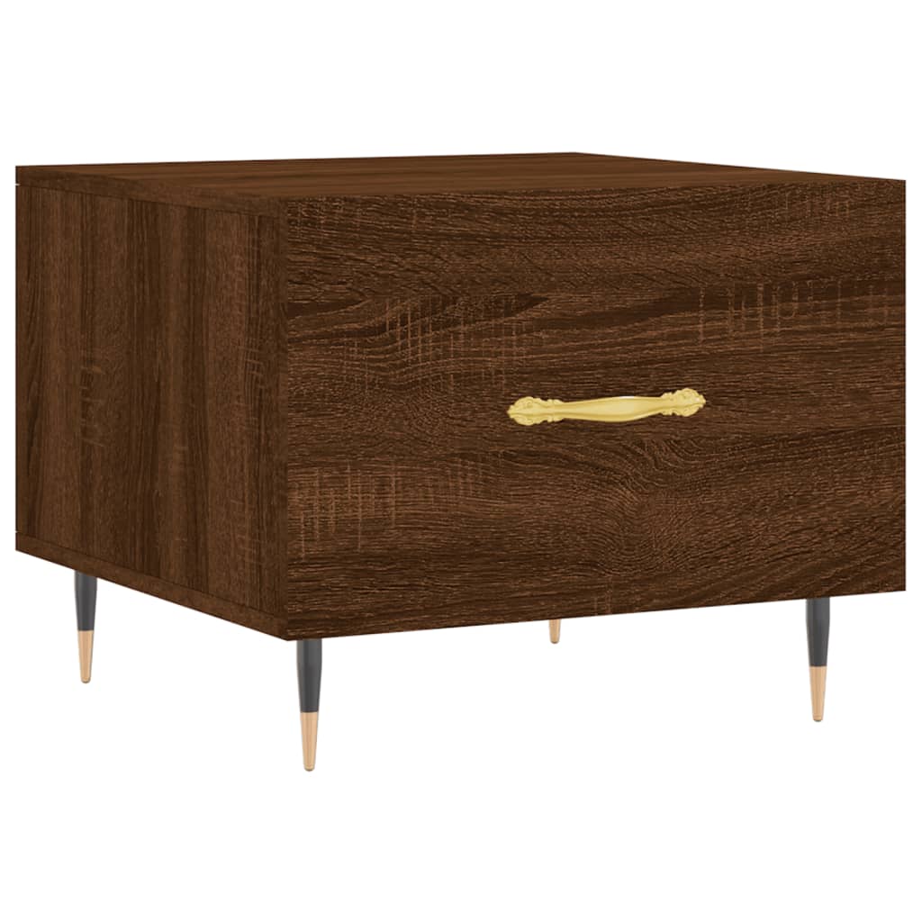 vidaXL Konferenční stolek hnědý dub 50 x 50 x 40 cm kompozitní dřevo