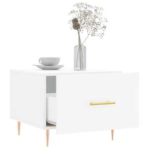 Konferenční stolky 2 ks bílé 50 x 50 x 40 cm kompozitní dřevo - obrázek 4