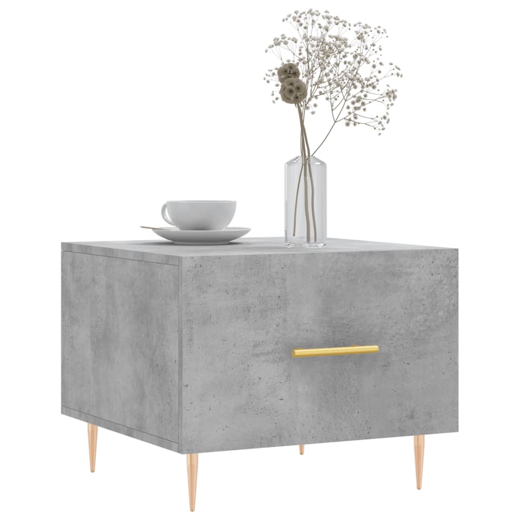 vidaXL Sohvapöydät 2 kpl betoninharmaa 50x50x40 cm tekninen puu