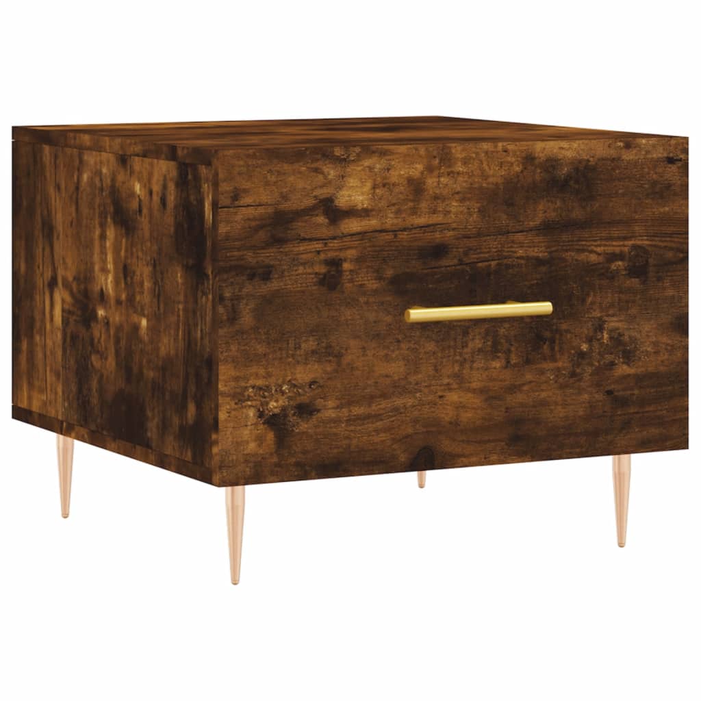 vidaXL Konferenční stolek kouřový dub 50x50x40 cm kompozitní dřevo