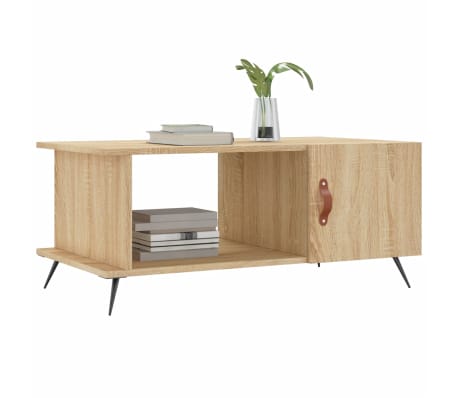 vidaXL Coffee Table Sonoma Oak 90x50x40 cm Engineered Wood