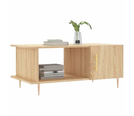 vidaXL Τραπεζάκι Σαλονιού Sonoma Δρυς 90x50x40 εκ. Επεξεργασμένο Ξύλο