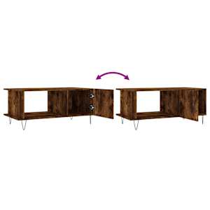 Konferenční stolek kouřový dub 90 x 50 x 40 cm kompozitní dřevo - obrázek 9