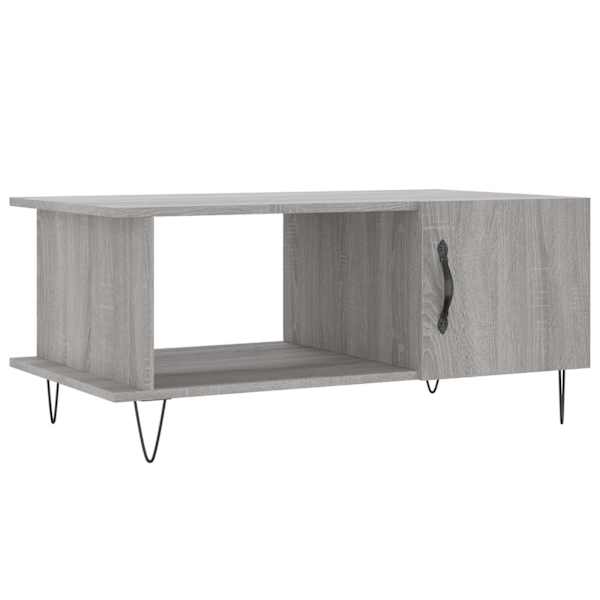 vidaXL kohvilaud, hall Sonoma tamm, 90x50x40 cm, tehispuit