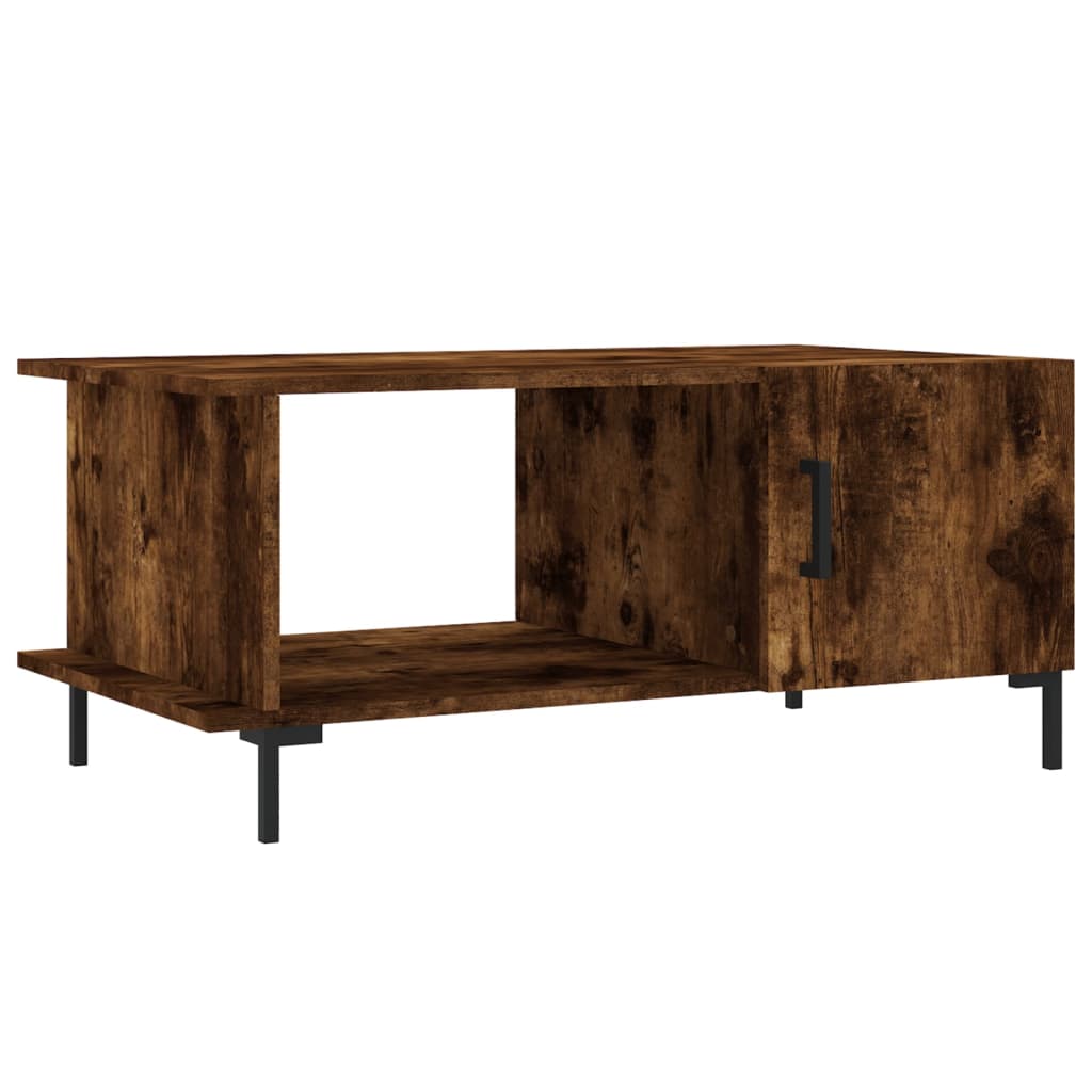 vidaXL Konferenční stolek kouřový dub 90 x 50 x 40 cm kompozitní dřevo