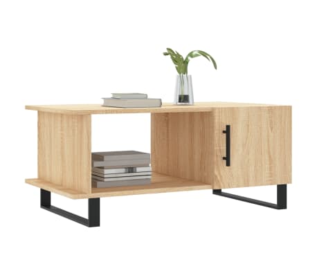 vidaXL Măsuță de cafea, stejar sonoma, 90x50x40 cm, lemn prelucrat