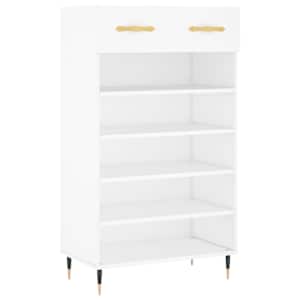 vidaXL jalatsikapp, valge, 60 x 35 x 105 cm, tehispuit