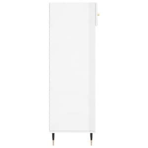 Botník bílý s vysokým leskem 60 x 35 x 105 cm kompozitní dřevo - obrázek 7