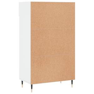 Botník bílý s vysokým leskem 60 x 35 x 105 cm kompozitní dřevo - obrázek 8