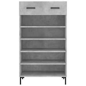 Botník betonově šedý 60 x 35 x 105 cm kompozitní dřevo - obrázek 6