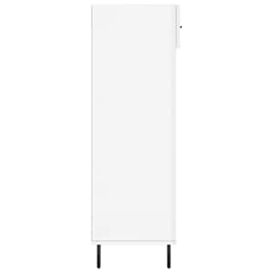 Botník bílý s vysokým leskem 60 x 35 x 105 cm kompozitní dřevo - obrázek 7