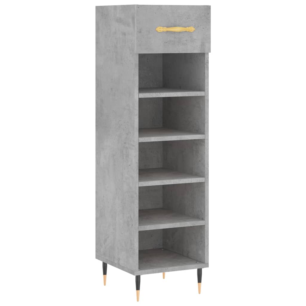 Thumbnail - vidaXL Schuhschrank Betongrau 30x35x105 cm Holzwerkstoff