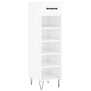 Botník bílý s vysokým leskem 30 x 35 x 105 cm kompozitní dřevo - obrázek 2
