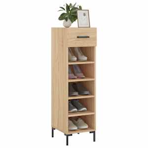 vidaXL Armoire &agrave; chaussures ch&ecirc;ne sonoma 30x35x105cm bois d'ing&eacute;nierie