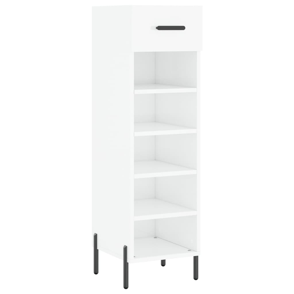 Thumbnail - vidaXL Schuhschrank Hochglanz-Weiß 30x35x105 cm Holzwerkstoff