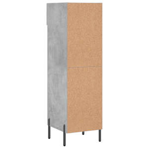 Botník betonově šedý 30 x 35 x 105 cm kompozitní dřevo - obrázek 8