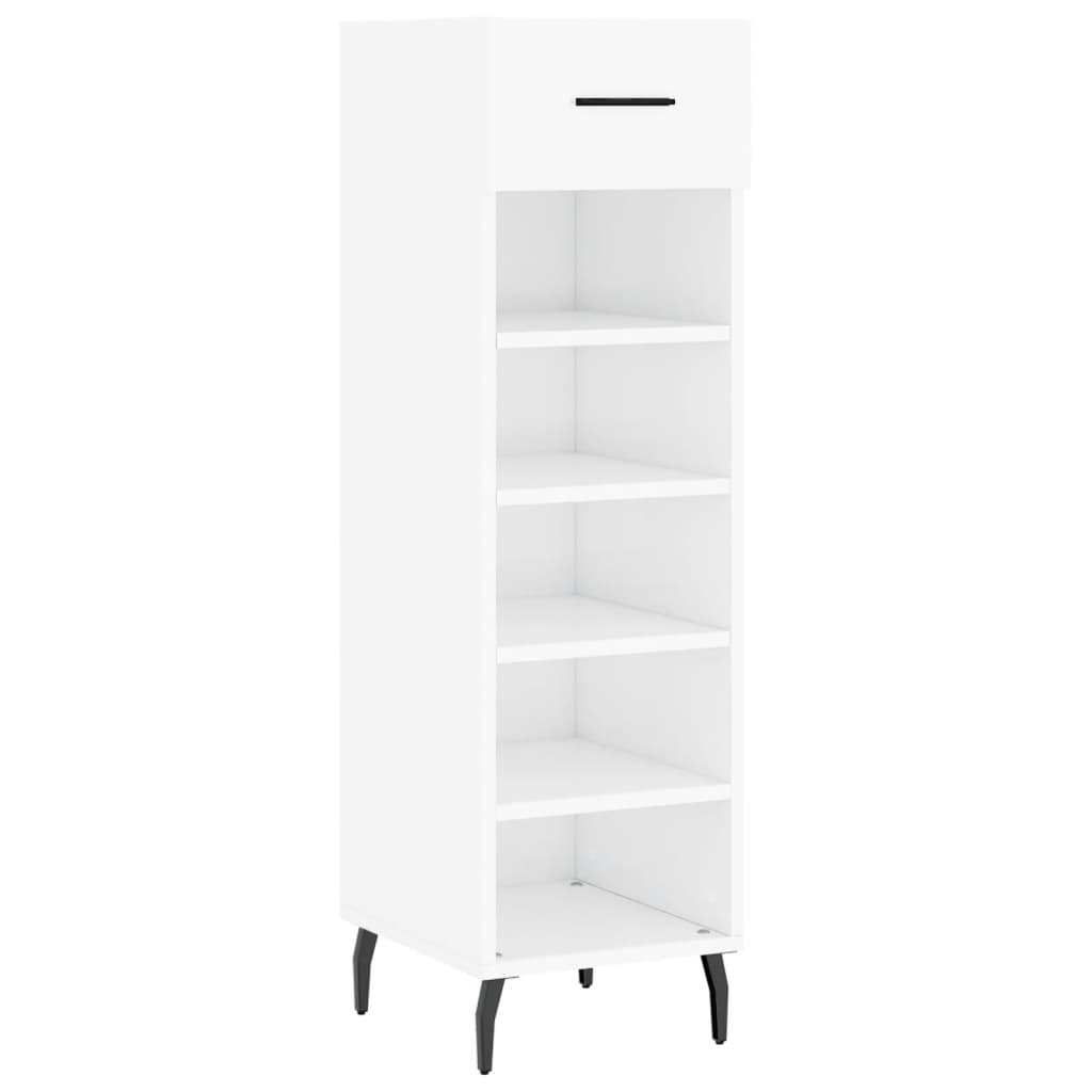 Thumbnail - vidaXL Schuhschrank Hochglanz-Weiß 30x35x105 cm Holzwerkstoff