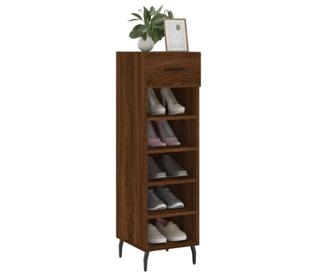 vidaXL Pantofar, stejar maro, 30x35x105 cm, lemn compozit