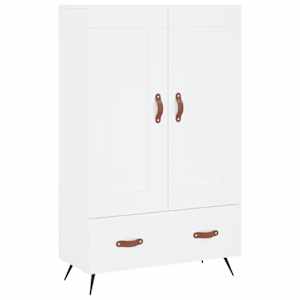 Skříň highboard bílá 69,5 x 31 x 115 cm kompozitní dřevo - obrázek 2
