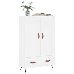 Skříň highboard bílá 69,5 x 31 x 115 cm kompozitní dřevo - obrázek 3