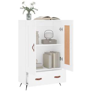 Skříň highboard bílá 69,5 x 31 x 115 cm kompozitní dřevo - obrázek 4