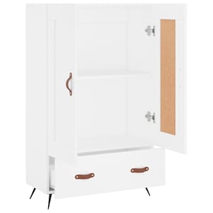 Skříň highboard bílá 69,5 x 31 x 115 cm kompozitní dřevo - obrázek 6