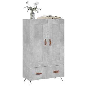 vidaXL Highboard Concrete Grey 69.5x31x115 cm Engineered Wood