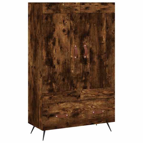 vidaXL k&otilde;rge kapp, suitsutatud tamm, 69,5 x 31 x 115 cm, tehispuit