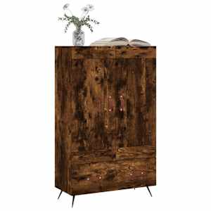Skříň highboard kouřový dub 69,5 x 31 x 115 cm kompozitní dřevo - obrázek 3