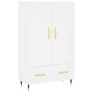 Skříň highboard bílá 69,5 x 31 x 115 cm kompozitní dřevo - obrázek 2