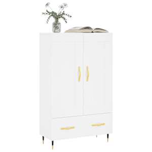 Skříň highboard bílá 69,5 x 31 x 115 cm kompozitní dřevo - obrázek 3