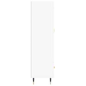 Skříň highboard bílá 69,5 x 31 x 115 cm kompozitní dřevo - obrázek 7
