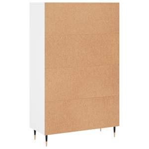 Skříň highboard bílá 69,5 x 31 x 115 cm kompozitní dřevo - obrázek 8