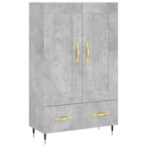 Skříň highboard betonově šedá 69,5x31x115 cm kompozitní dřevo - obrázek 2