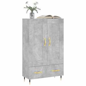 Skříň highboard betonově šedá 69,5x31x115 cm kompozitní dřevo - obrázek 3