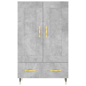 Skříň highboard betonově šedá 69,5x31x115 cm kompozitní dřevo - obrázek 5