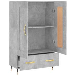 Skříň highboard betonově šedá 69,5x31x115 cm kompozitní dřevo - obrázek 6