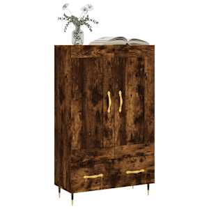 Skříň highboard kouřový dub 69,5 x 31 x 115 cm kompozitní dřevo - obrázek 3